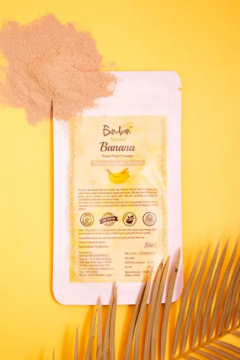 100% Pure & Natural Banana Powder for Face & Skin (50 Grams)