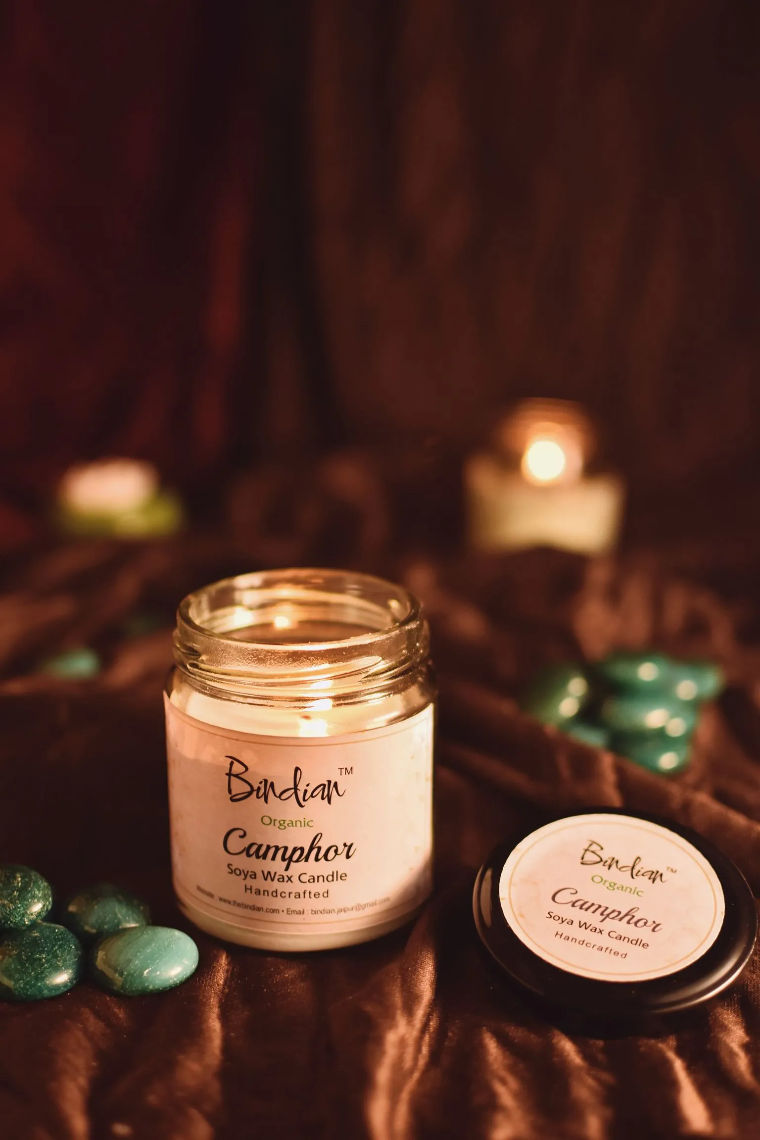 Camphor Scented Candle, 24 Hours Long Burning Time