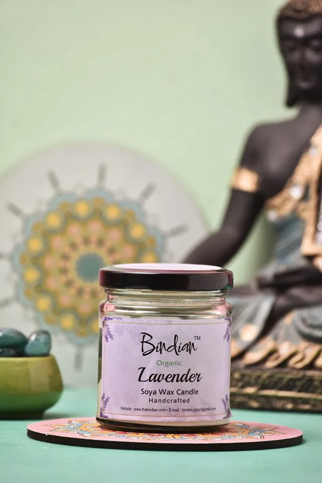 Lavender Scented Candle, 24 Hours Long Burning Time